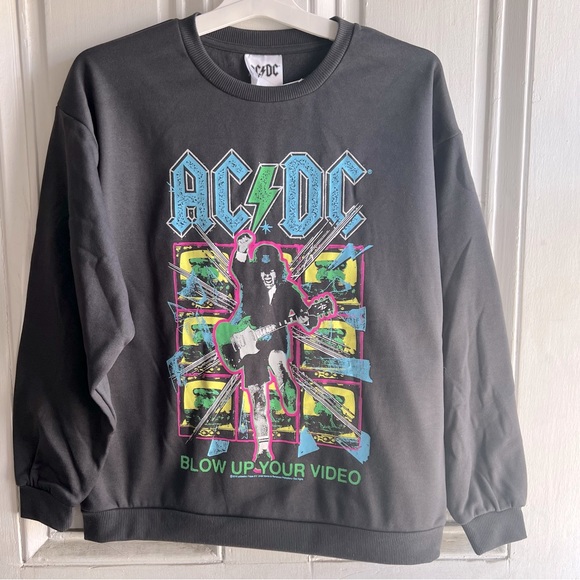 Target | Tops | Nwt Womens Acdc Sweatshirt Size Medium | Poshmark